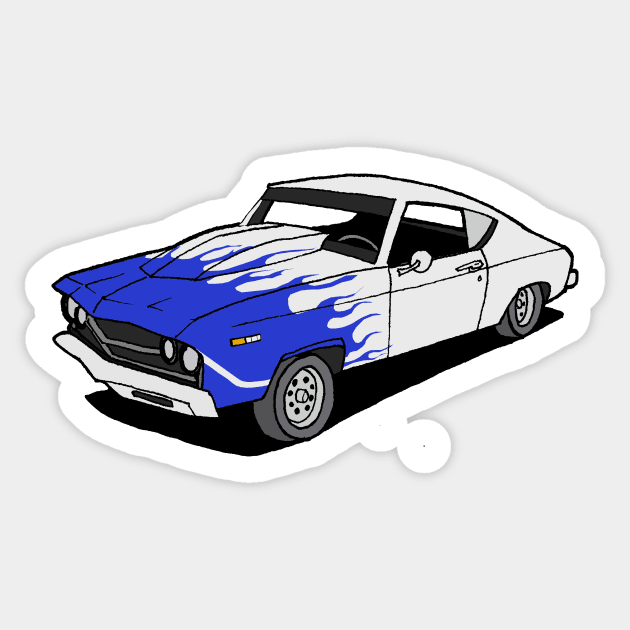 69 Chevelle Sticker by William Gilliam